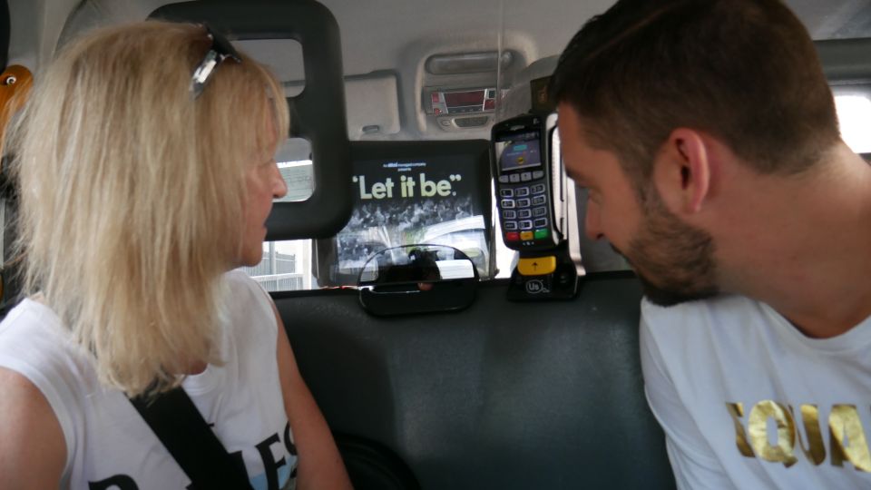 London: Beatles Tour by Black Taxi - When the Beatles soundtrack kicks in: sing-alongs and audio reliability