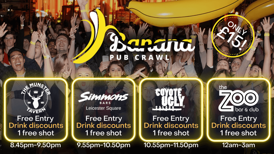London : Central London Bar Crawl with discounts on drinks - Piccadilly Circus: The Right Place to Start Your West End Night
