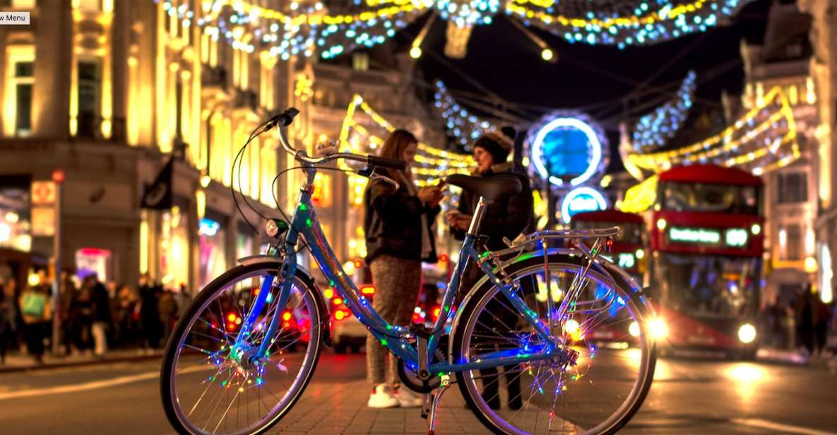 London Christmas Lights Bike Tour - The shop-window focus: Sloane Square to Covent Garden detail shots