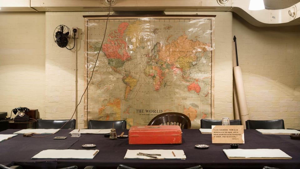 London: Churchill War Rooms Ticket & Political London Audio - Cabinet War Rooms and the Map Room: where planning becomes real
