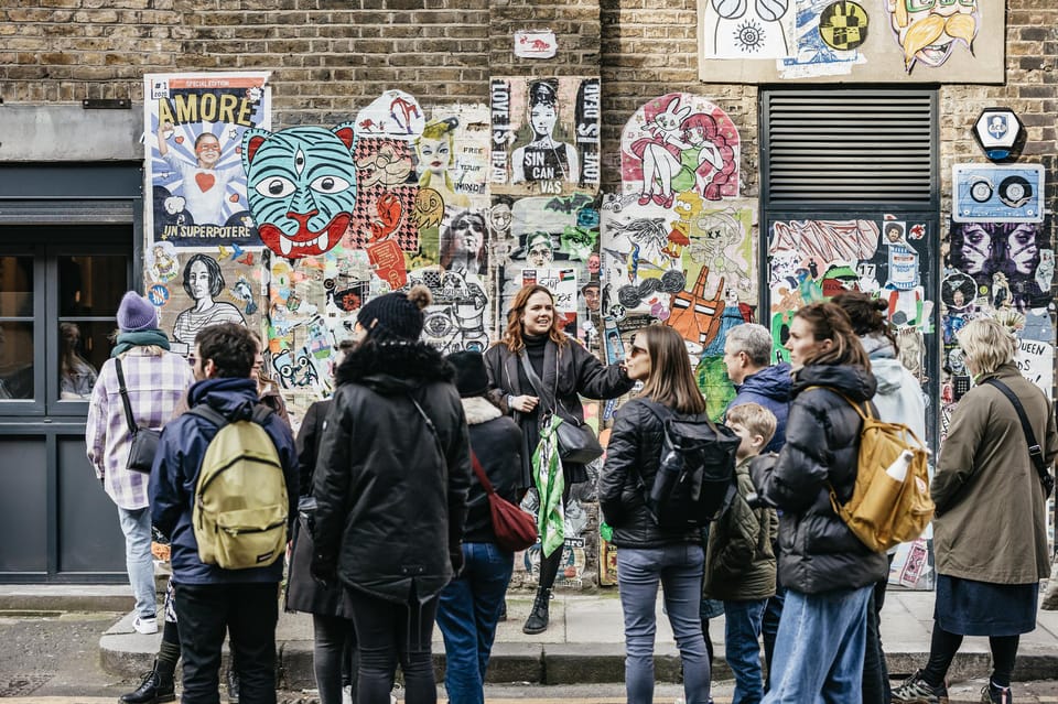 London: East End Street Art Tour and Spray Painting Workshop - Meeting Under the White Goat on Brushfield Street