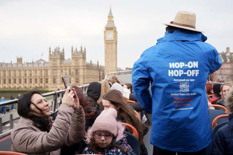 London: Golden Tours Gray Line Hop-on Hop-off Bus Tour - Orange Route: museum focus with Royal-adjacent sights
