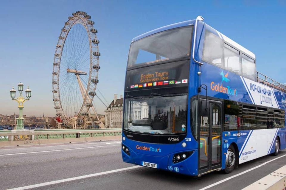 London: Hop-on Hop-off Bus Tour and Madame Tussauds Ticket - River Thames boat ride: a simple reset between big stops