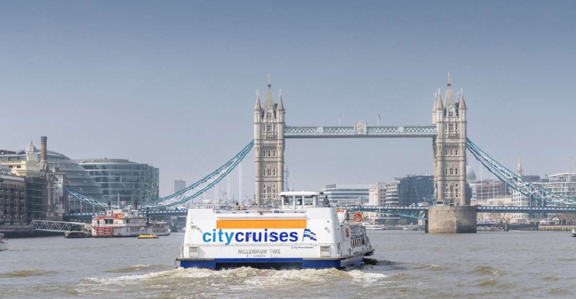 London: River Thames Hop-On Hop-Off Sightseeing Cruise - Tower of London and Tower Bridge: the iconic duo from the water