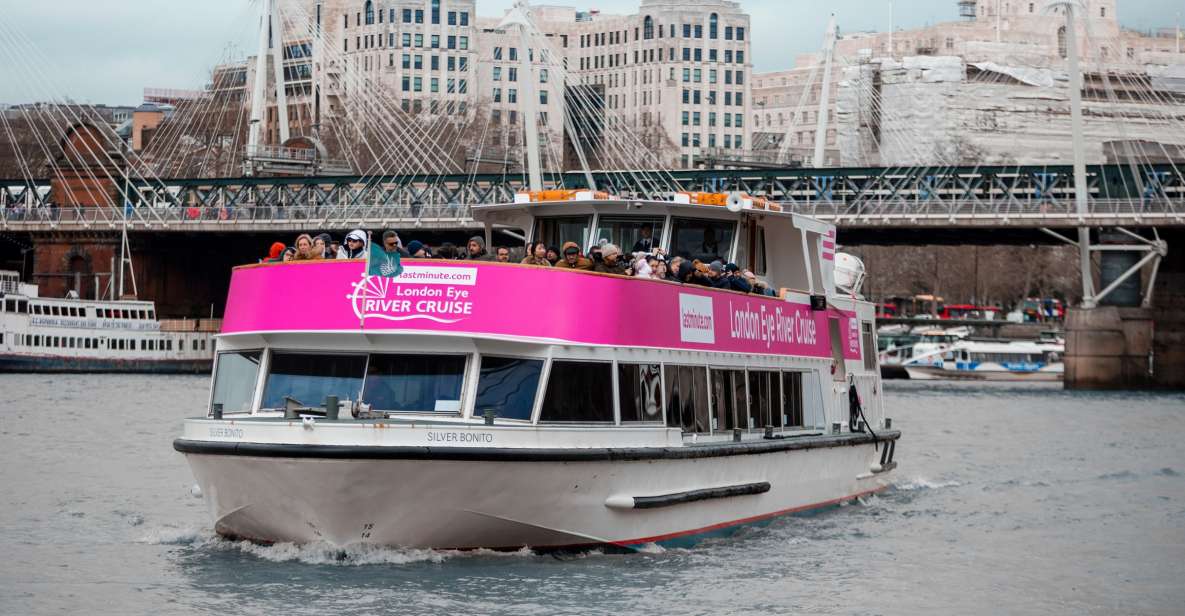 London: Thames River Cruise with Optional London Eye Ticket - The Best Part: Live Guide Commentary (With Real Personality)
