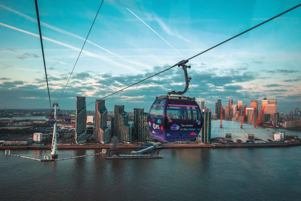 London: Uber Boat Return River Ticket + IFS Cloud Cable Car - Thames Clippers return boat + the IFS Cloud Cable Car: how this day flows
