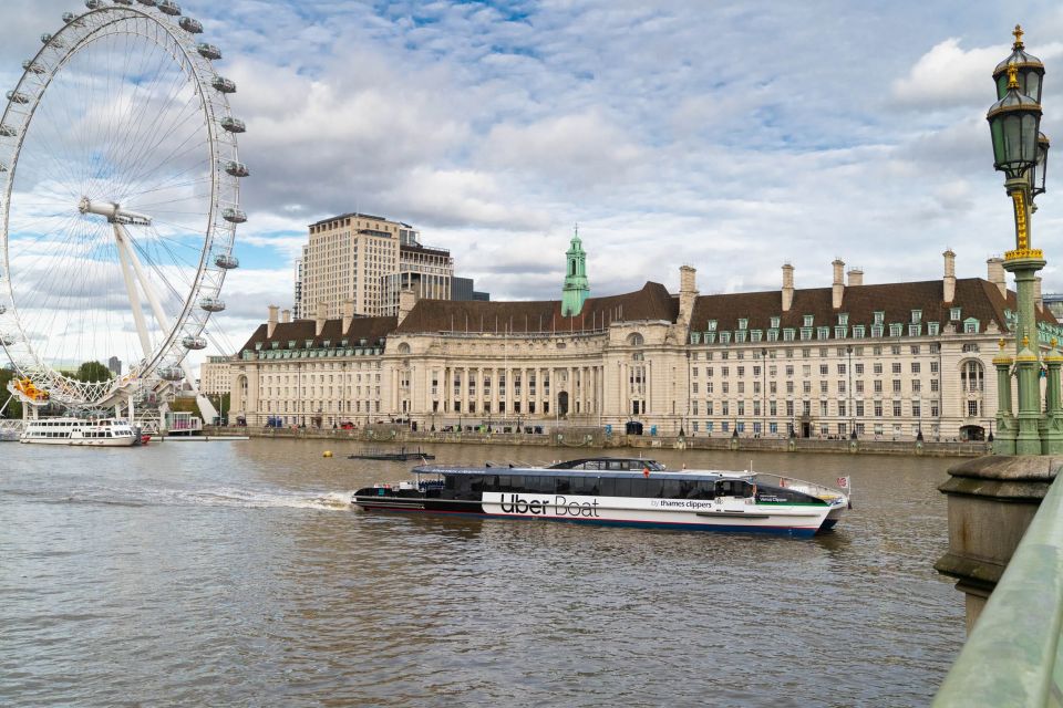 London: Uber Boat Single Trip and London Cable Car - Thames Clippers by Uber Boat: what the ride feels like