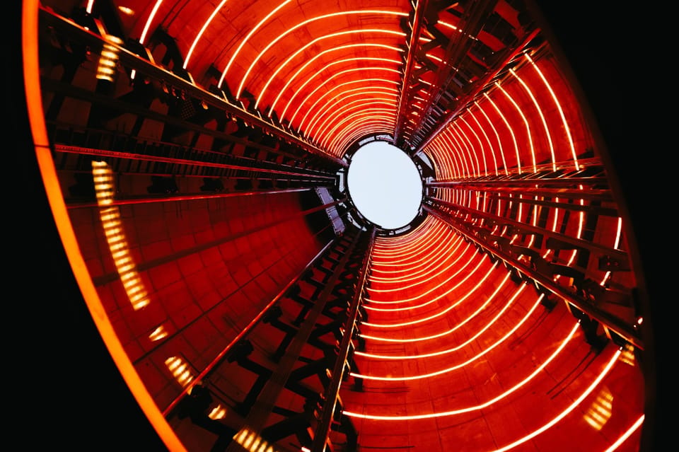 The Chimney Lift at Battersea Power Station - The Express Lift and the Glass Ascent Inside Lift 109